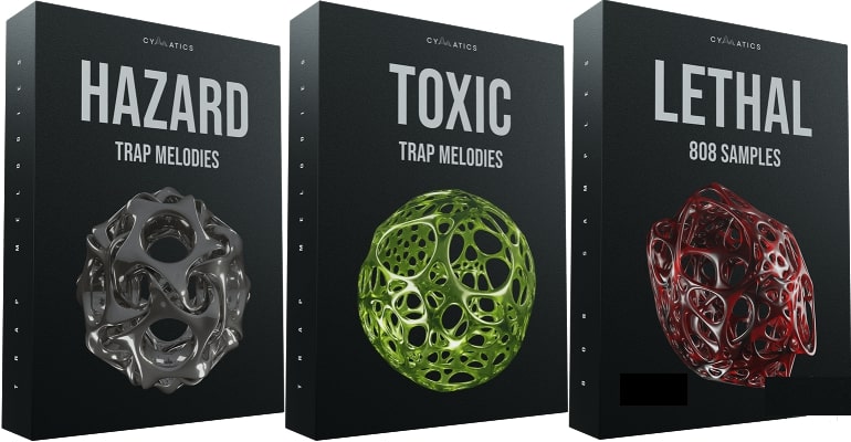 Cymatics Trap melodies + bonus 808 pack WAV MIDICymatics Trap melodies + bonus 808 pack WAV MIDI  Black Friday Special Offer: new Trap melodies + bonus 808 pack  Hazard Trap Melodies  Inspired by artists like Kodak Black, Future & Lil Durk – Hazard trap melody kit is full of synth-based dark trap melody loops, including stems and midi for each. If you’re into weird and unique sounds, progressions, and interesting arrangements throughout a melody loop, this is the pack you’ve been looking for. And with audio processing techniques like pitching, reversing, and chopping, you can really create dozens of different tracks, from one loop alone.  Hazard Trap Melodies specs:  20 Samples 100% royalty free Total size: 1.21 GB+  Toxic Trap Melodies  Toxic Trap Melodies brings you Trap melody loops more based on latin trap and features many melodies featuring live guitars and other instruments. Many of the loops include multiple sections with some chopped and reworked to give multiple different vibes for building beats.  Toxic Trap Melodies specs:  20 Samples 100% royalty free Total size: 974.1 MB  Lethal 808 Samples  You shouldn’t have to do much work to make your 808’s punch through the mix. We designed every 808 in this pack to work with any style of beat, from clean and crisp to dirty and distorted, there is a little bit of everything in extremely high quality. With Lethal 808s you will have the only set of 808’s you’d ever need to create any type of track you want.  Lethal 808 Samples specs:  21 Samples 100% royalty free Total size: 9.7 MB  Links