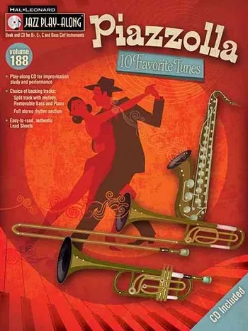 Hal Leonard Jazz Play Along Vol.188 Piazzolla Ten Favorite Tunes PDF 