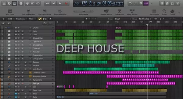 Deep House EDM Music Production in Logic Pro X TUTORIAL